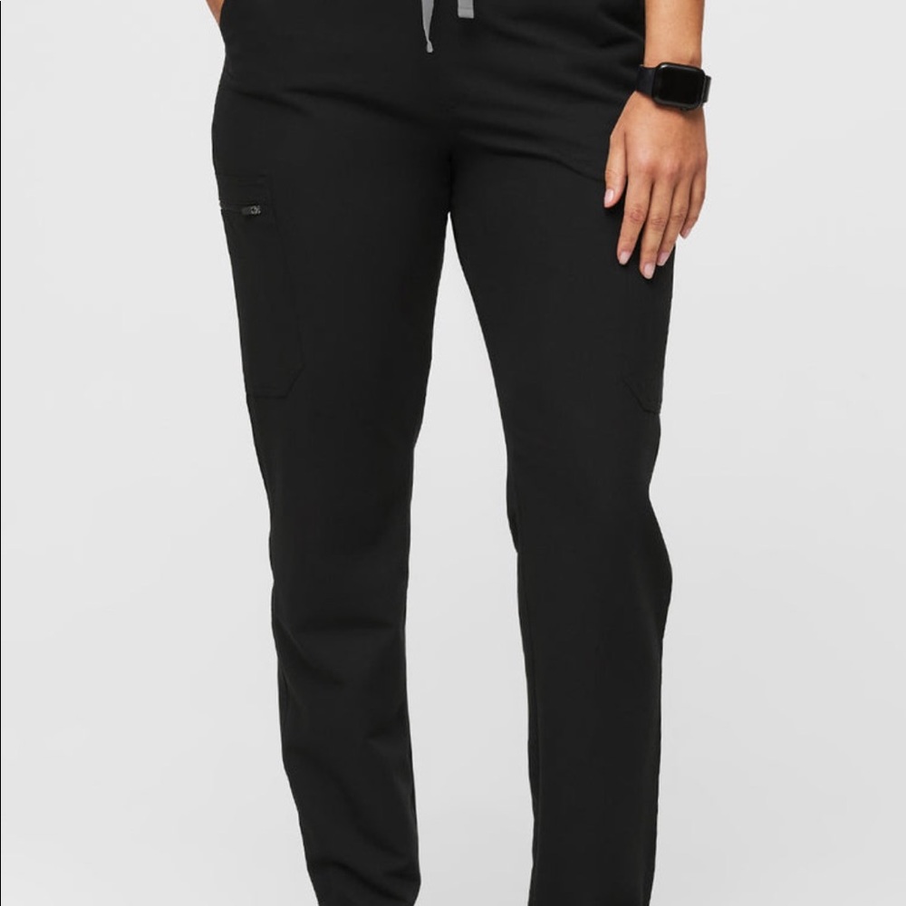 Figs Black Women's Drawstring Scrub Pants